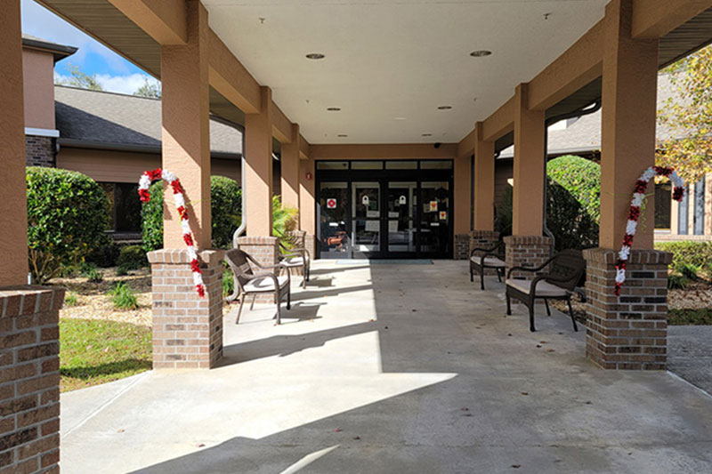 Main entrance to Superior Residences of Lecanto