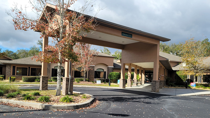 Main entrance to Superior Residences of Lecanto